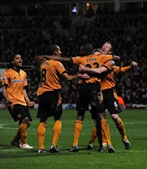 Images Dated 23rd March 2010: Ronald Zubar's Strike: Wolverhampton Wanderers Take 2-0 Lead Over West Ham United