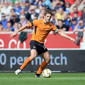 Images Dated 10th August 2013: Samuel Ricketts at Molineux: Wolves vs Gillingham, Sky Bet League One (2013)