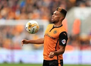 Images Dated 10th August 2014: Scott Golbourne in Action: Wolverhampton Wanderers vs Norwich City