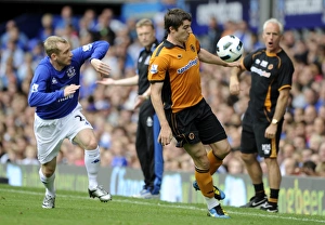 Images Dated 21st August 2010: Soccer - Barclays League - Everton v Wolverhampton Wanderers