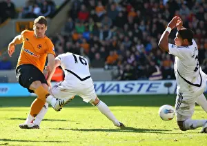 Sam Vokes Prints: Soccer - Barclays Premier League - Wolverhampton Wanderers v Swansea City