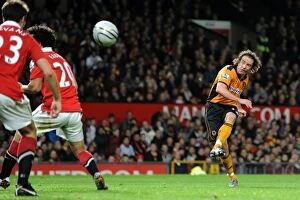 Stephen Hunt Collection: Soccer - Carling Cup Round Four - Manchester United v Wolverhampton Wanderers