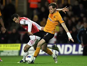 Wolves V Arsenal Prints: Stearman vs van Persie: A Premier League Battle at Molineux