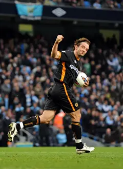 Manchester City V Wolves Prints: Stephen Hunt's Dramatic Penalty: Manchester City vs