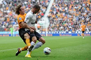 Spurs Prints: Stephen Hunt's Shocking Rugby-Style Tackle on Kyle Walker: Wolverhampton Wanderers vs