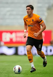 Player Prints: Stephen Ward in Action: Wolverhampton Wanderers vs Fulham - Premier League Soccer
