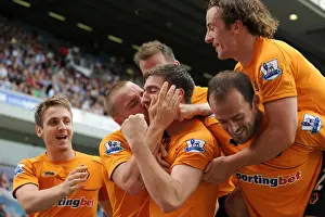Blackburn V Wolves Prints: Stephen Ward Scores the Goal: Wolverhampton Wanderers Take a 2-1 Lead Over Blackburn Rovers in Premier League Soccer