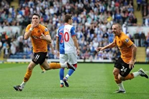Images Dated 13th August 2011: Stephen Ward's Game-Winning Goal: Wolverhampton Wanderers Edge Past Blackburn Rovers in Premier