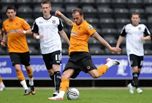 Steven Fletcher in Action: Wolverhampton Wanderers vs Notts County (Pre-Season Friendly)