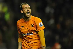 Framed Print : Steven Fletcher: A Powerful Presence in Wolverhampton Wanderers Current Squad Framed Print : Steven Fletcher: A Powerful Presence in Wolverhampton Wanderers Current Squad