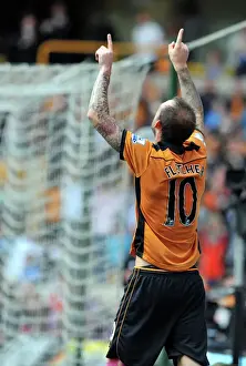 Soccer Prints: Steven Fletcher Scores the Thrilling Opener for Wolverhampton Wanderers Against West Bromwich Albion in the Premier