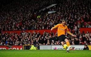 Manchester United V Wolves Prints: Steven Fletcher and Wolverhampton Wanderers Face Manchester United in Barclays Premier League Showdown