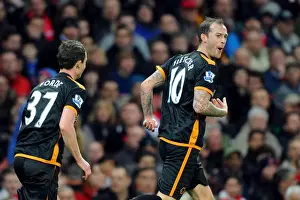 Steven Fletcher Prints: Steven Fletcher's Equalizer: Wolverhampton Wanderers vs. Arsenal in the Premier League