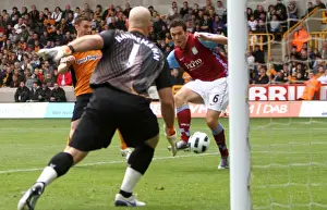 Wolves V Aston Villa Prints: Stuart Downing Scores the Opener: Aston Villa Takes Early Lead over Wolverhampton Wanderers in Premier League
