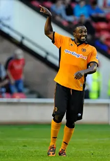 Framed Print : Sylvan Ebanks-Blake in Action: Wolverhampton Wanderers vs. Walsall (Friendly) Framed Print : Sylvan Ebanks-Blake in Action: Wolverhampton Wanderers vs. Walsall (Friendly)