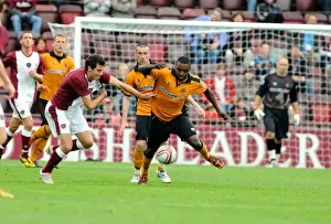Sylvan Ebanks-Blake in Action: Wolverhampton Wanderers vs Heart of Midlothian - Pre-season Friendly