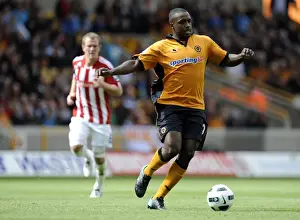 Framed Print : Sylvan Ebanks-Blake in Action: Wolverhampton Wanderers vs Stoke City - Premier League Soccer