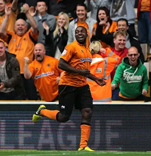 Wolves V Leicester City : Molineux : 16-09-2012 Prints: Sylvan Ebanks-Blake Scores the Opener: Wolves 1-0 Leicester City (September 16, 2012)