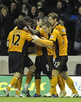 Wolves V Sunderland Prints: Sylvan Ebanks-Blake's Dramatic Goal: 3-2 Comeback for Wolverhampton Wanderers in Premier League