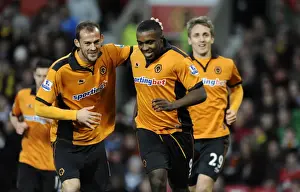 Manchester United V Wolves Prints: Sylvan Ebanks-Blake's Equalizer: Manchester United vs