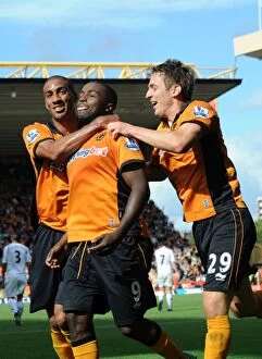 Images Dated 29th August 2010: Sylvan Ebanks-Blake's Game-Winning Goal: Wolverhampton Wanderers Take the Lead Against Newcastle