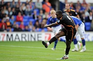 Ipswich v Wolves Collection: Sylvan Ebanks-Blake's Penalty: Wolverhampton Wanderers Take 1-2 Lead Over Ipswich Town