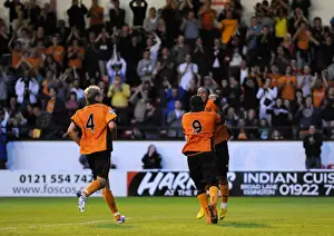 Framed Print : Sylvan Ebanks-Blake's Strike: Wolverhampton Wanderers Lead 4-0 Against Walsall Framed Print : Sylvan Ebanks-Blake's Strike: Wolverhampton Wanderers Lead 4-0 Against Walsall