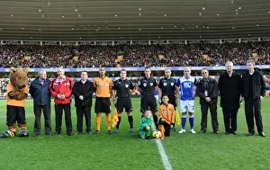 Wolves V Birmingham Prints: Thrilling Mascot Showdown: Wolverhampton Wanderers vs Birmingham City - Barclays Premier League