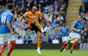 Portsmouth v Wolves Collection: Thrilling Moment: Chris Iwelumo's Epic Goal for Wolverhampton Wanderers vs Portsmouth
