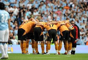 Images Dated 22nd August 2009: United in Determination: Wolverhampton Wanderers Before the Manchester City Showdown (BPL)