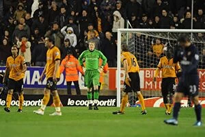 Wolves v Arsenal Collection: Wayne Hennessey in Action: Wolves vs Arsenal - Barclays Premier League Soccer Match