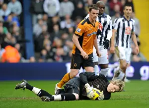 West Bromwich Albion V Wolves Prints: Wayne Hennessey's Premier League Rivalry: Wolverhampton Wanderers vs