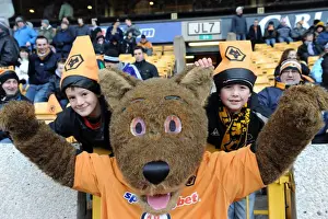 Wolves V Burnley Prints: Wolfie vs Billy the Bear: A Premier League Mascot Showdown - Wolverhampton Wanderers vs Burnley