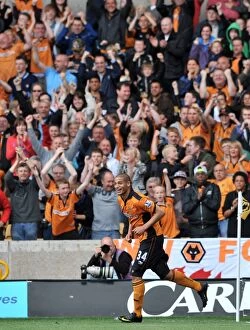 Wolves v West Bromwich Albion Collection: Wolverhampton Wanderers Adlene Guedioura Scores the Decisive Goal Against West Bromwich Albion in
