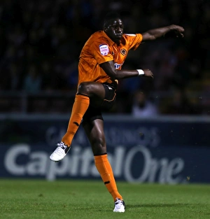 Framed Print : Wolverhampton Wanderers Bakary Sako's Hat-Trick: Dominance over Northampton Town in Capital One Cup
