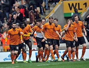 Images Dated 5th April 2014: Wolverhampton Wanderers: Bath Scores Emotional Goal in Honor of Josh in Victory over Peterborough