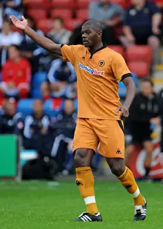 Season 2009-10 Prints: Wolverhampton Wanderers Bobo Balde in Action: Pre-Season Clash Against Crewe Alexandra