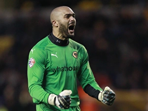 Framed Print : Wolverhampton Wanderers Carl Ikeme Savors First Goal vs. Blackpool in Sky Bet Championship Framed Print : Wolverhampton Wanderers Carl Ikeme Savors First Goal vs. Blackpool in Sky Bet Championship