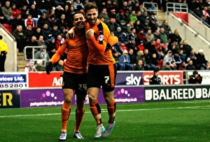 Sky Bet Championship - Rotherham United V Wolves - AESSEAL New York Stadium Prints: Wolverhampton Wanderers Celebrate First Goal against Rotherham United in Sky Bet Championship (2014-15)