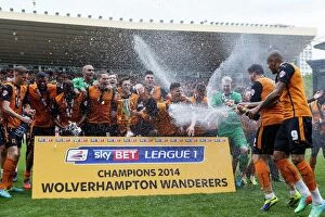 Images Dated 3rd May 2014: Wolverhampton Wanderers: Champions League One Promotion Celebration vs Carlisle United (April 3)