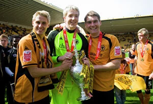 Images Dated 3rd May 2009: Wolverhampton Wanderers: Champions Triumph - Edwards, Hennessey