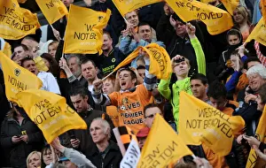 Coca Cola Football League Championship Prints: Wolverhampton Wanderers: Championship Champions - Euphoric Fans Triumphant Celebration: The Moment of Victory