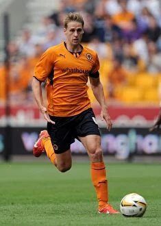 Friendly : Wolves v Real Betis - Molineaux : 27-07-2013 Collection: Wolverhampton Wanderers David Edwards vs Real Betis: 2013 Pre-Season Face-Off at Molineux