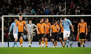 Images Dated 15th January 2011: Wolverhampton Wanderers Disbelief: Wayne Hennessey Reacts to Manchester City's 4-1 Lead