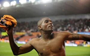 Stoke vs Wolves Collection: Wolverhampton Wanderers Dramatic Comeback: Ronald Zubar's Euphoric Moment as Wolves Secure 2-2