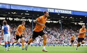 Blackburn v Wolves Collection: Wolverhampton Wanderers Dramatic Equalizer: Steven Fletcher Scores Late to Rescue a Point Against