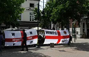 Wolverhampton Wanderers Fans Unite in Charleroi's Central Square for Pre-Season Clash Against RCSC