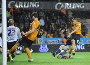 Images Dated 21st September 2011: Wolverhampton Wanderers James Spray Scores Stunning Goal in 4-0 Carling Cup Victory over Millwall