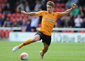 Crewe v Wolves Collection: Wolverhampton Wanderers Kevin Doyle in Action against Crewe Alexandra: Pre-Season Friendly