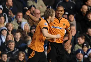 Tottenham V Wolves Prints: Wolverhampton Wanderers Kevin Doyle Scores Stunning Goal to Put Wolves Ahead of Tottenham in Premier League